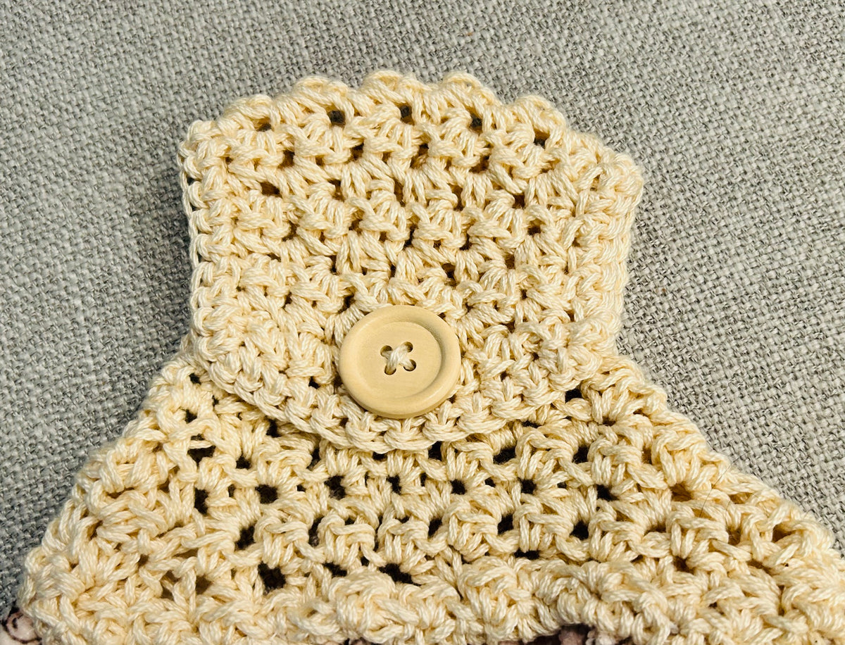 Crochet top kitchen towel | FARM LIFE Cows Fun | Home Decor Gift