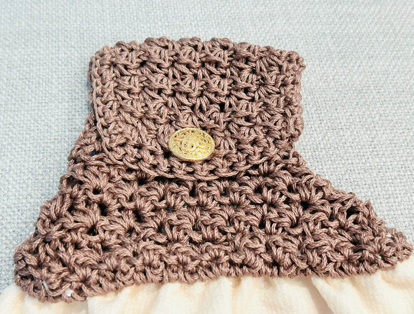 Crochet Top Kitchen towel | Duck Goose Mallard | Farm Life |Home Decor Gift
