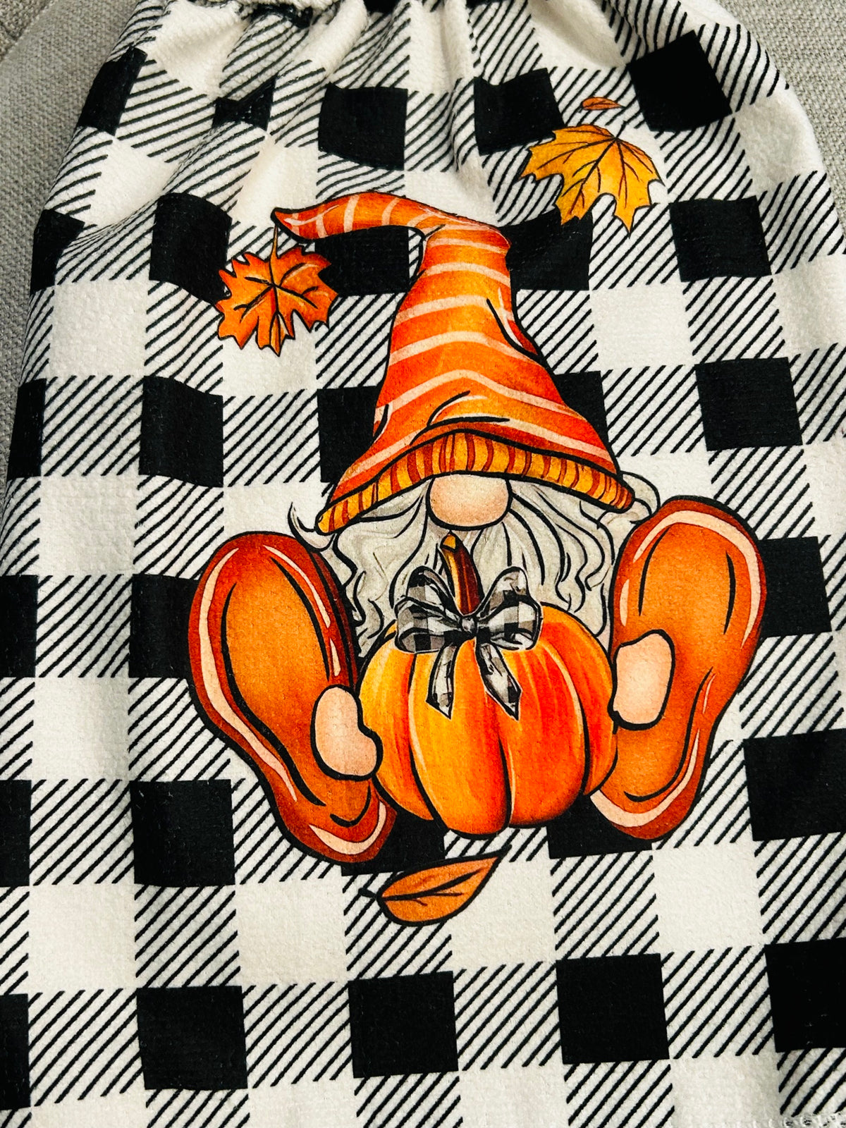 Crochet top | Kitchen towels | FALL COLORS Pumpkin Gnome | Home Decor Gift