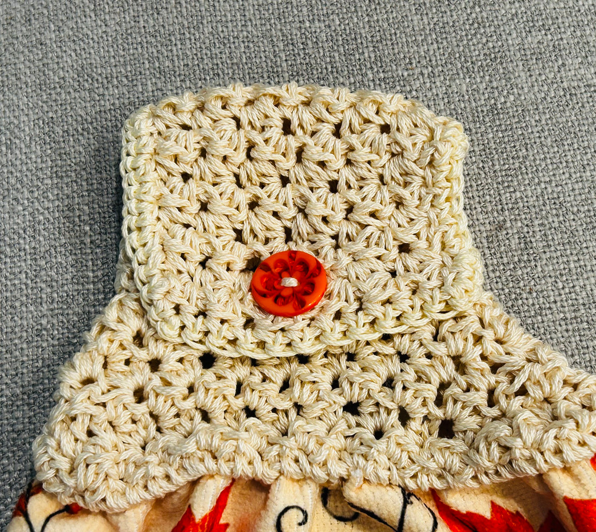 Crochet top | Kitchen towels | Bright FALL COLORS Pumpkins | Home Decor Gift