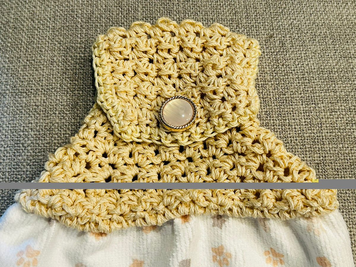 Crochet top | Kitchen towel | CARTOON CATS and DOGS | Fun Gift Home Decor