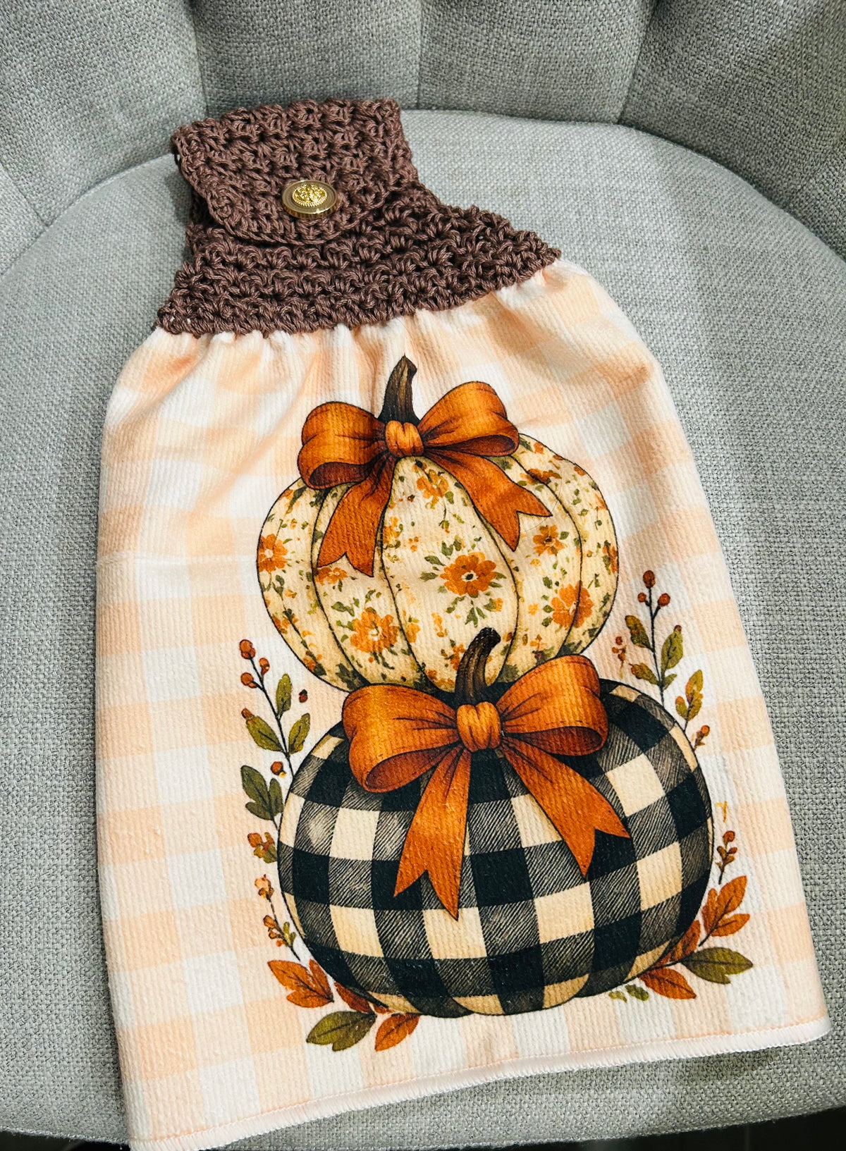 Crochet top | Kitchen towels | PUMPKINS Multiple Patterns Unique | Home Decor Gift