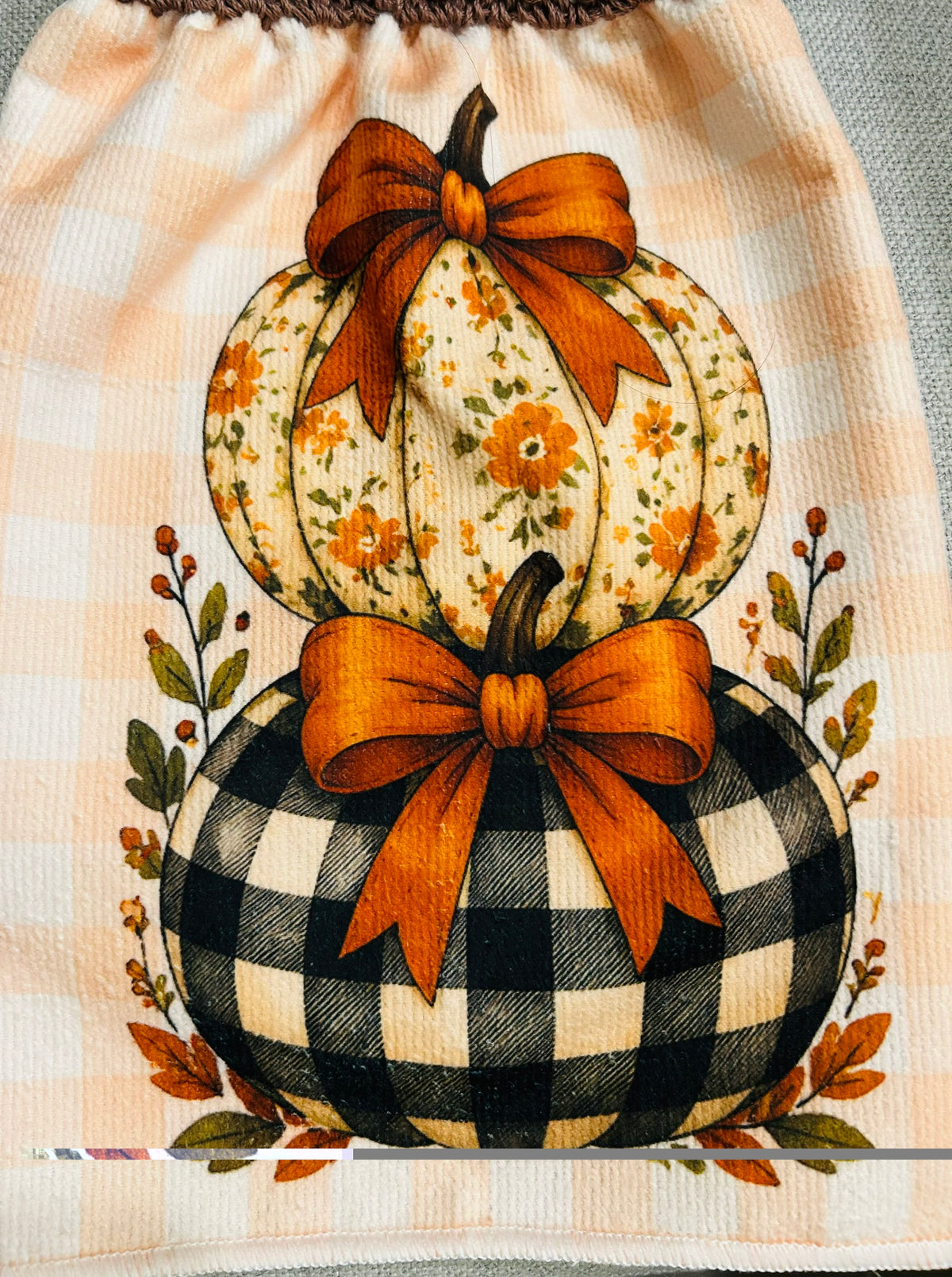 Crochet top | Kitchen towels | PUMPKINS Multiple Patterns Unique | Home Decor Gift