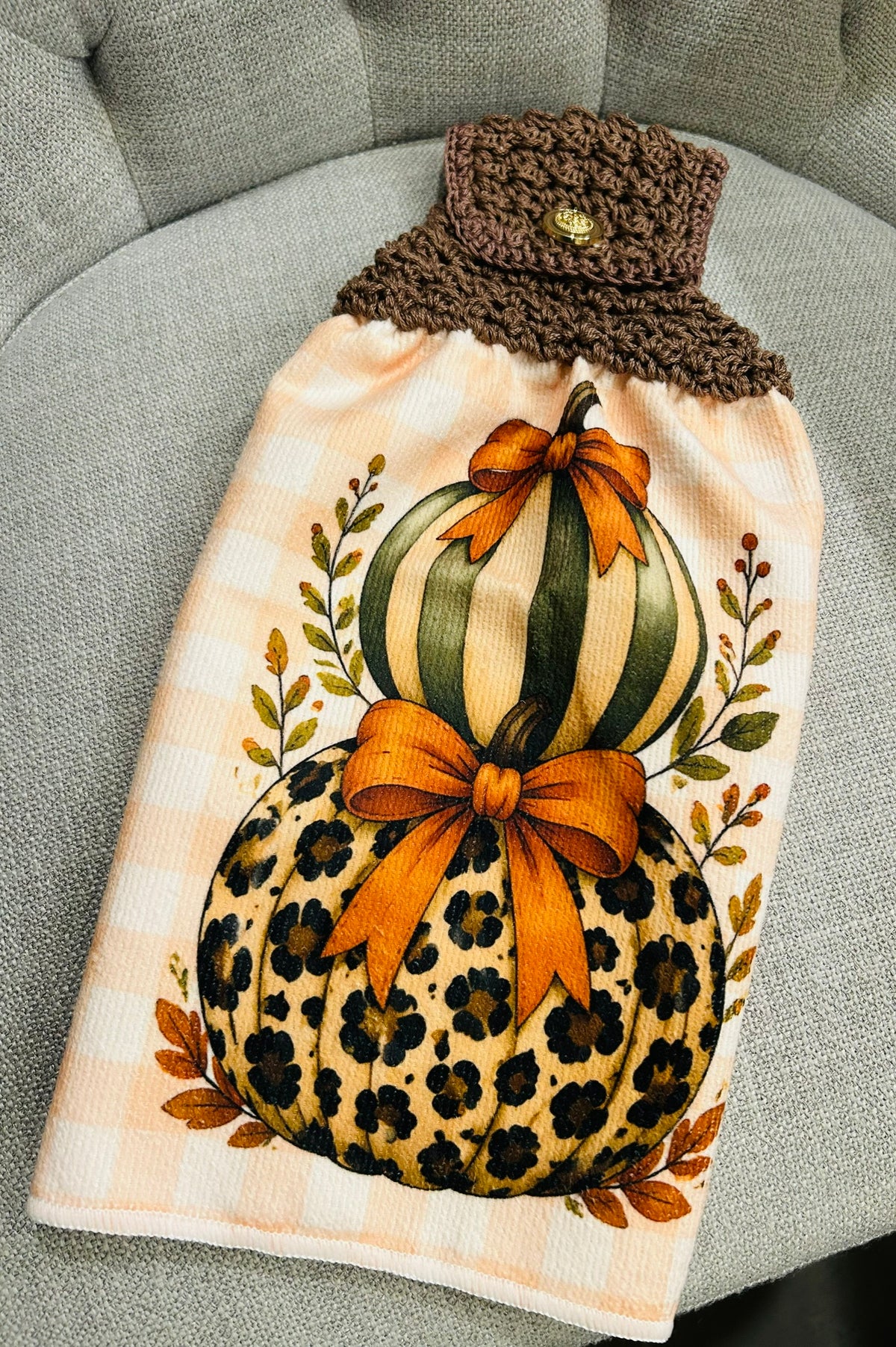 Crochet top | Kitchen towels | PUMPKINS Multiple Patterns Unique | Home Decor Gift