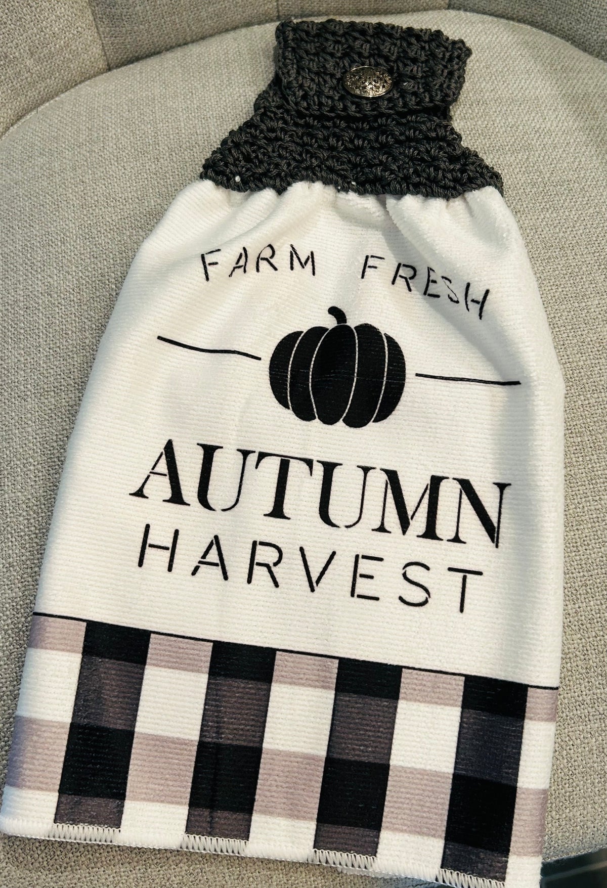 Crochet top | Kitchen towels | AUTUMN Harvest PUMPKINS Jars | Home Decor Gift