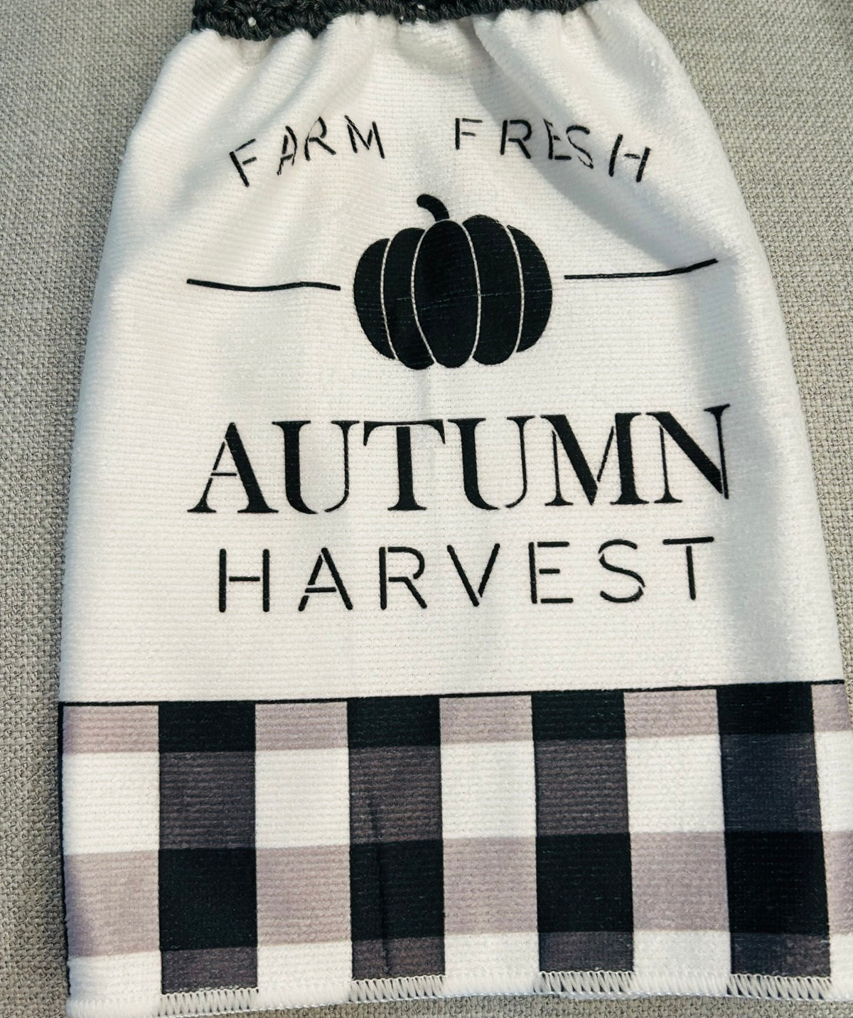 Crochet top | Kitchen towels | AUTUMN Harvest PUMPKINS Jars | Home Decor Gift