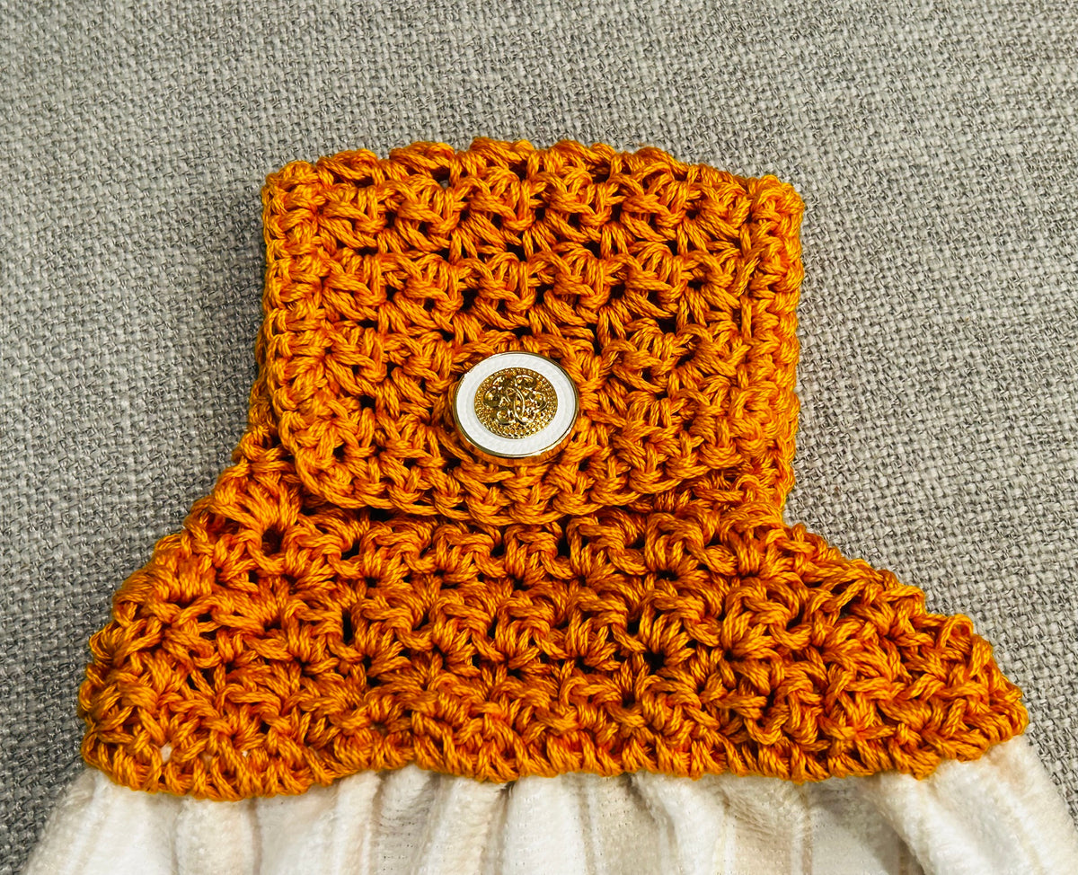 Crochet top | Kitchen towels | FALL LEAVES Stripes | Home Decor Gift