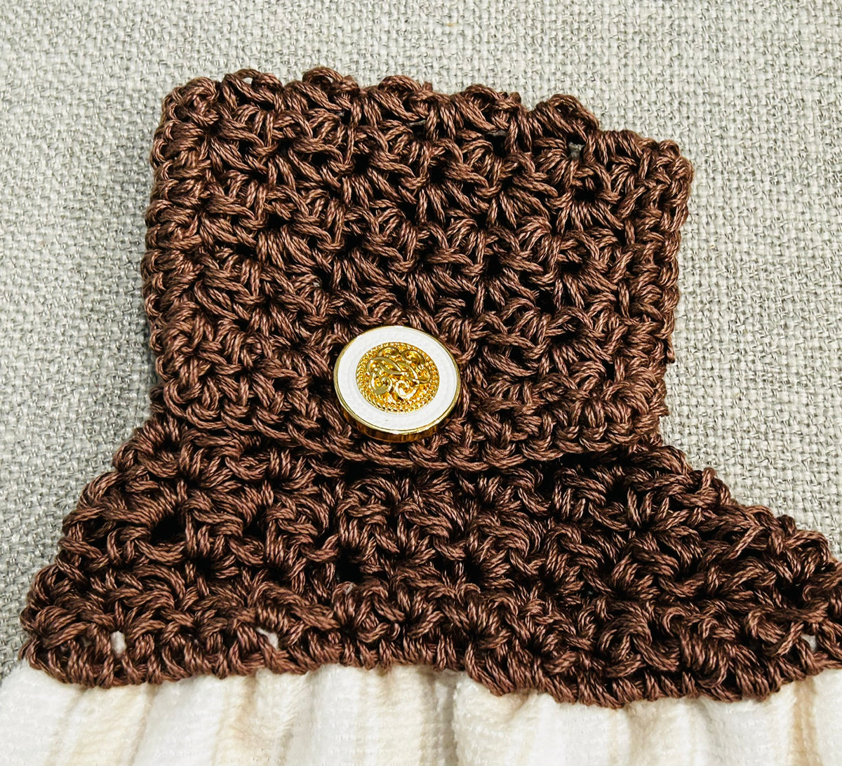 Crochet top | Kitchen towels | FALL LEAVES Stripes | Home Decor Gift