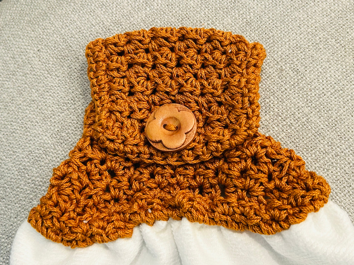 Chicken Hen Rooster | Crochet top kitchen towel | Fall Farm Life | Pumpkins | Home Decor Gift