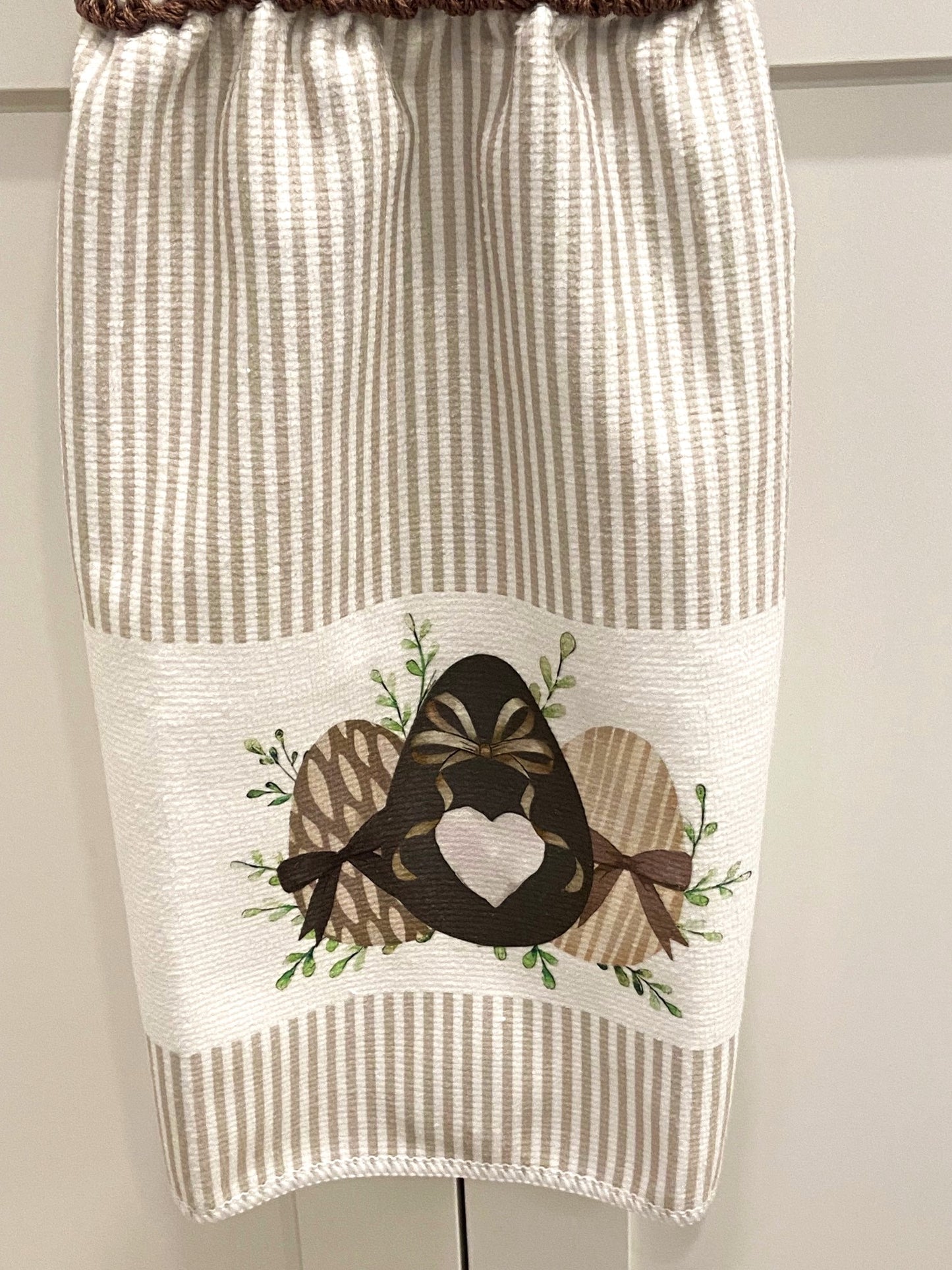 Crochet top kitchen towels | EASTER | SPRING | Bunny