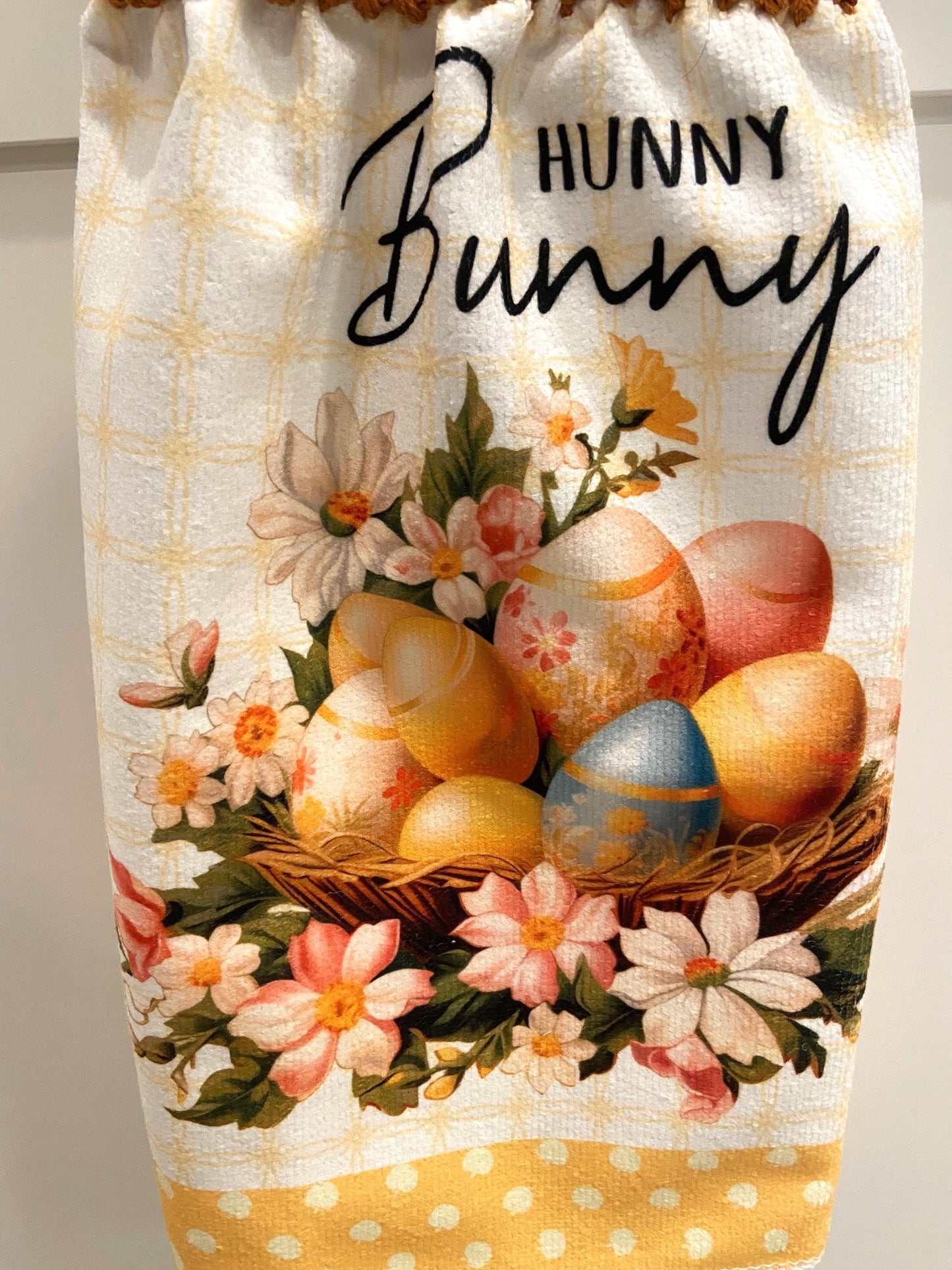 Crochet top kitchen towels | EASTER | SPRING | Bunny
