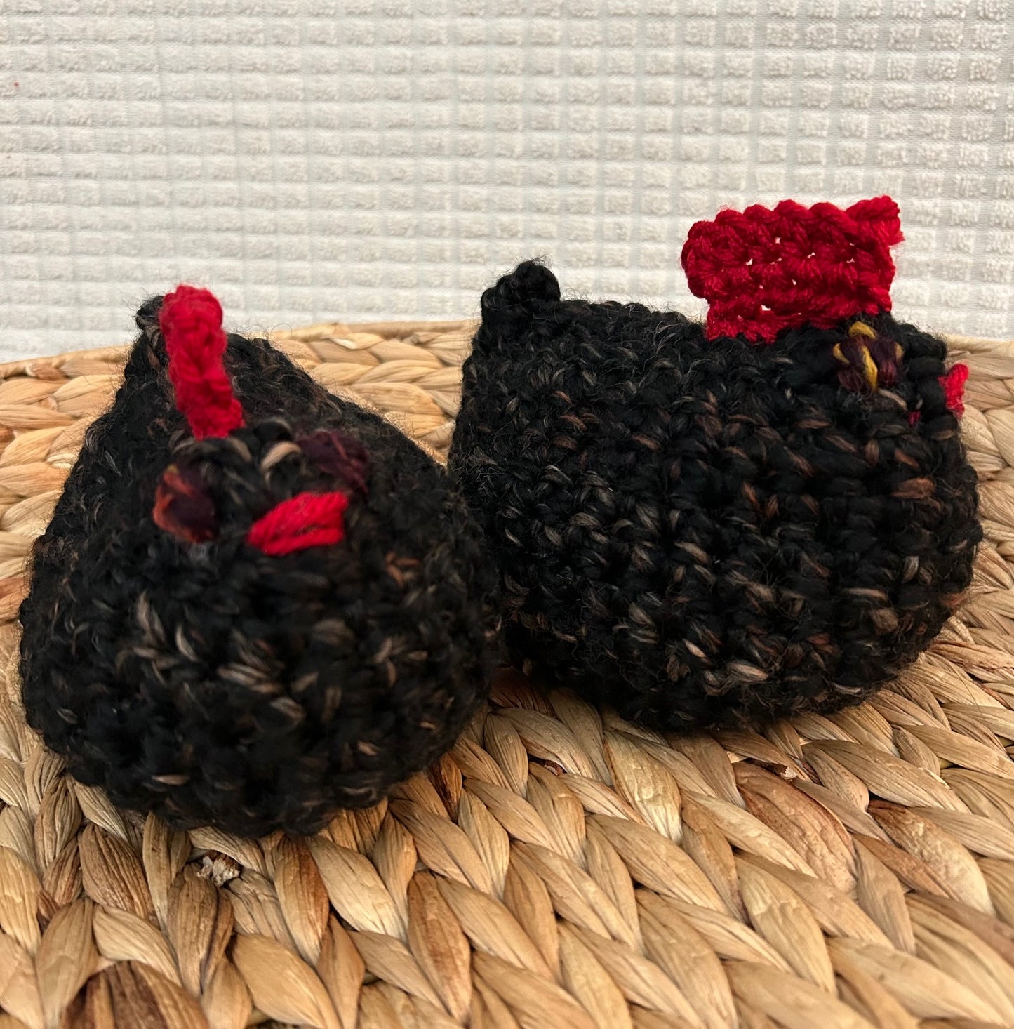 Crocheted HENS CHICKS farmhouse design - multiple colors available