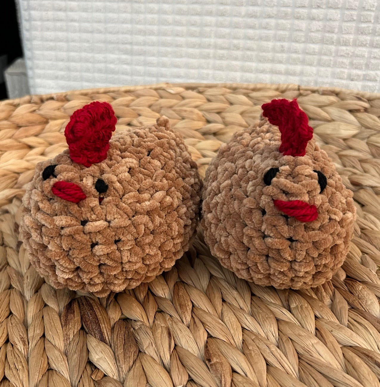 Crocheted HENS CHICKS farmhouse design - multiple colors available