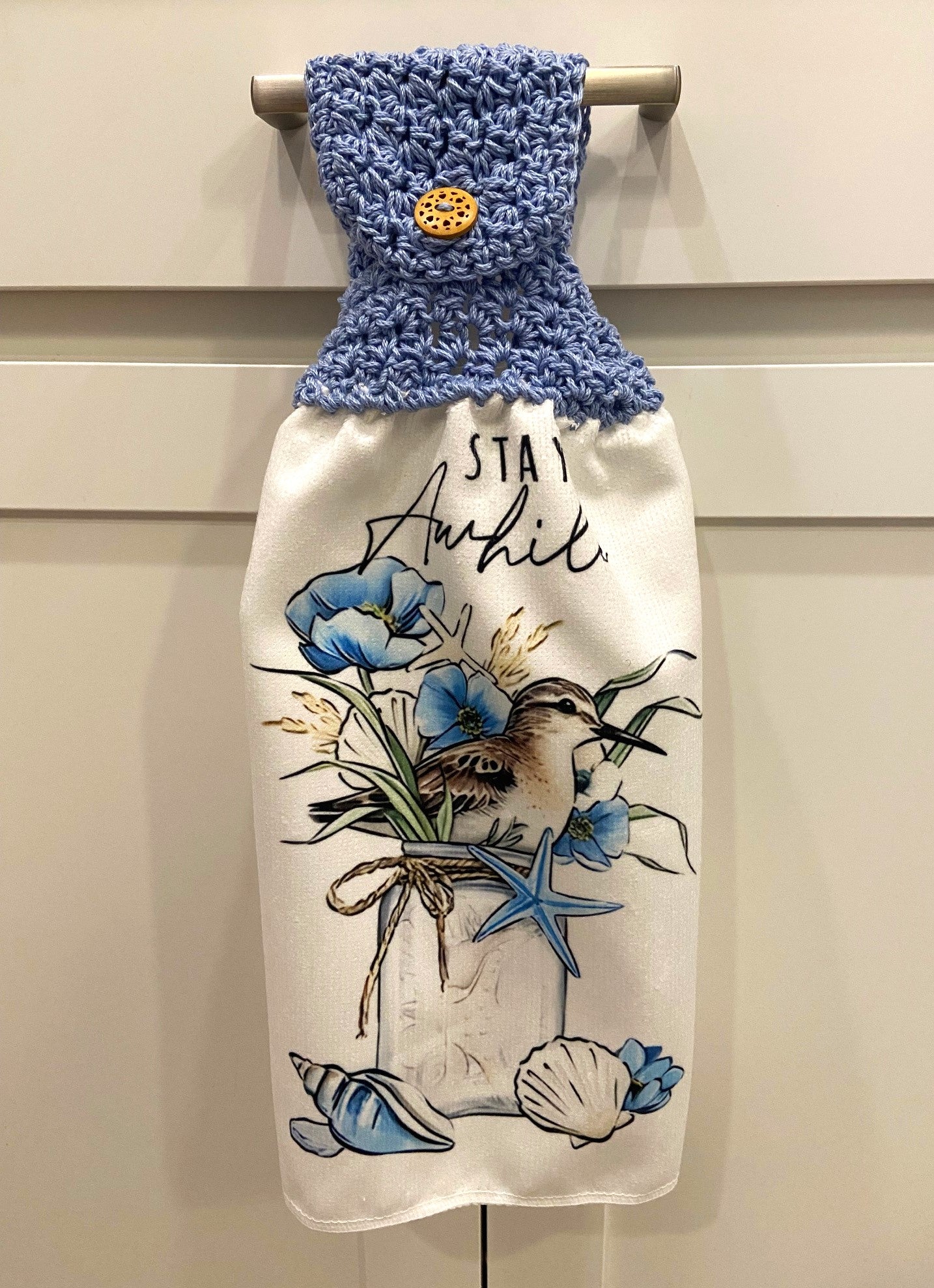Crochet top| kitchen towel Beach collection ‘sandpiper’